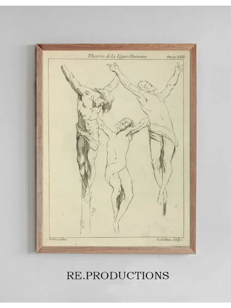 Re.productions Постер Three studies of crucified - Peter Paul Rubens