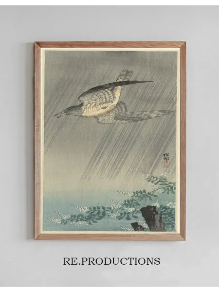 Re.productions Постер Cuckoo in storm - Ohara Koson
