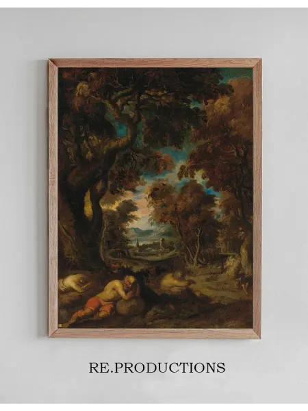Re.productions Постер Le Sommeil Des Paysans - Théodore Géricault