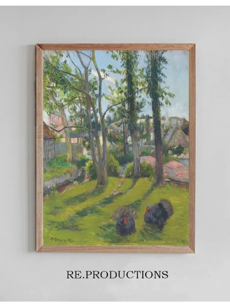 Re.productions Постер Les dindons, Pont-Aven - Paul Gauguin