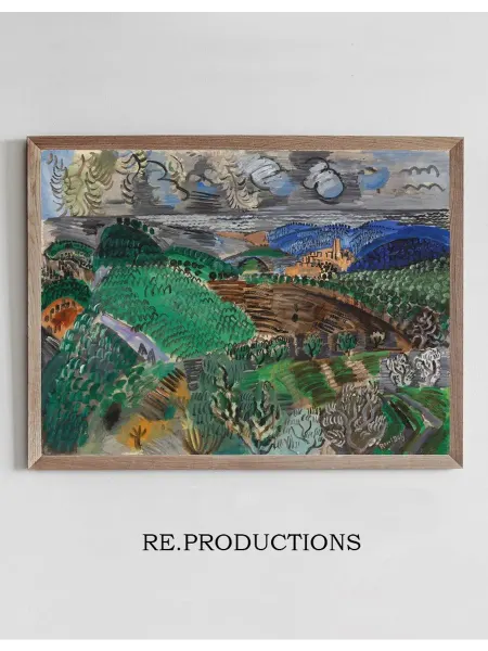 Re.productions Постер Saint-Paul de Vence - Raoul Dufy