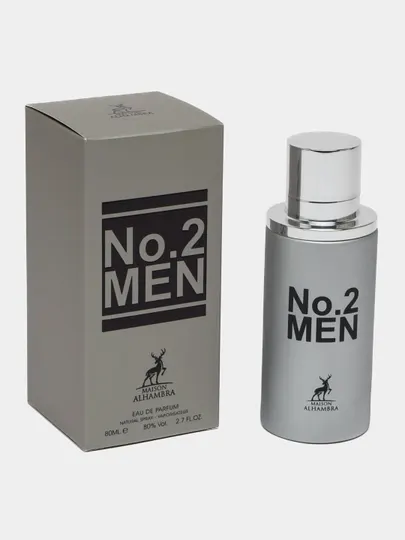 Парфюм No.2 Men Alhambra для мужчин, 80 мл