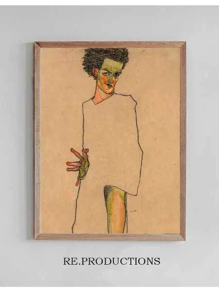 Re.productions Постер Selbstbildnis - Egon Schiele