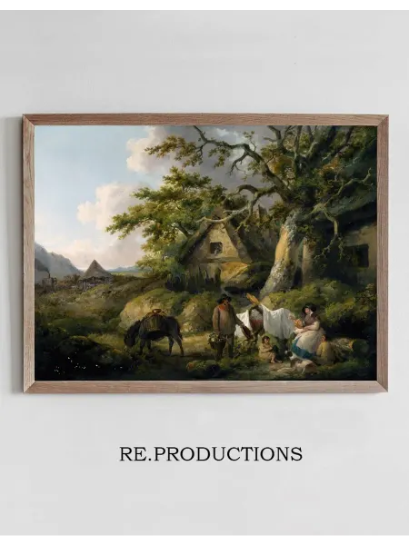 Re.productions Постер View at Enderby, Leicestershire - George Morland