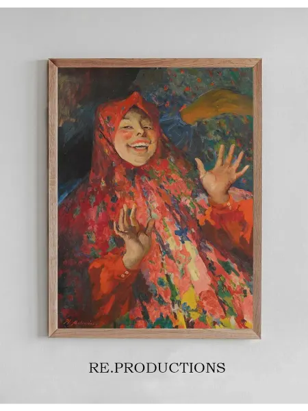 Re.productions Постер Laughing Girl - Filipp Malyavin