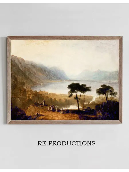 Re.productions Постер Lake of Geneva from - Joseph Mallord William Turner