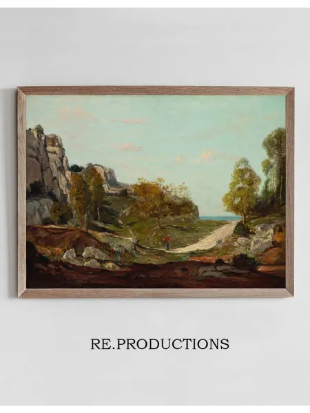 Re.productions Постер Landscape at Saint-André, Near - Paul Gauguin