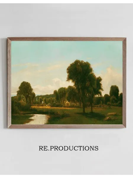 Re.productions Постер Medfield Landscape - George Inness