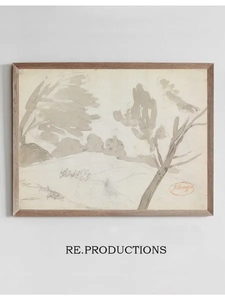 Re.productions Постер Landscape - George Romney