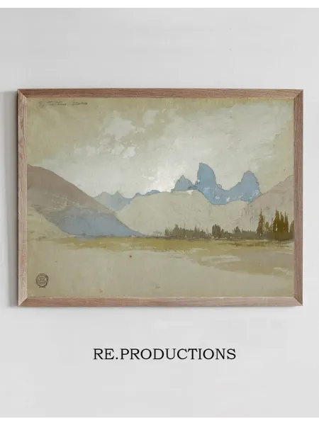 Re.productions Постер The Tetons, Idaho - Thomas Moran