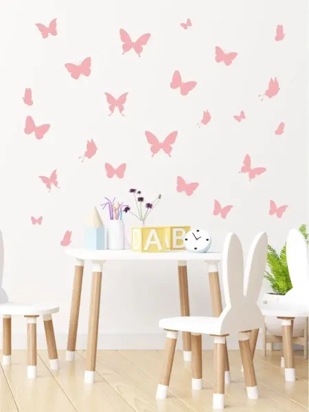 Lisadecor Интерьерные наклейки на стену бабочки фиолетовые