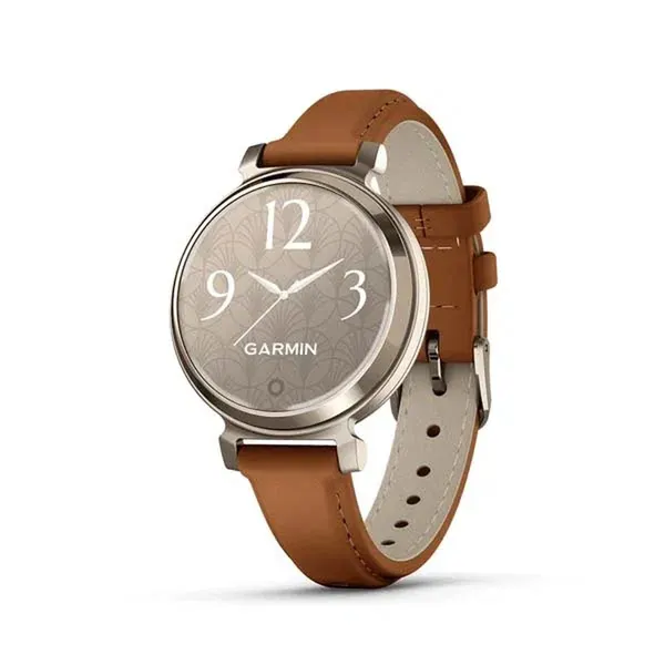 Умные часы Garmin Lily 2 Cream Gold Case With Tan Leather Band