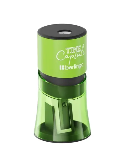 Точилка пластиковая Berlingo "TimeCapsule" 2 отверстия, контейнер, BBp_15007