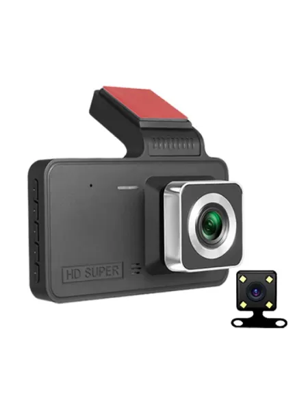 Автомобильный видеорегистратор Black Box, 2 камеры, запись салона и звука, Super HD