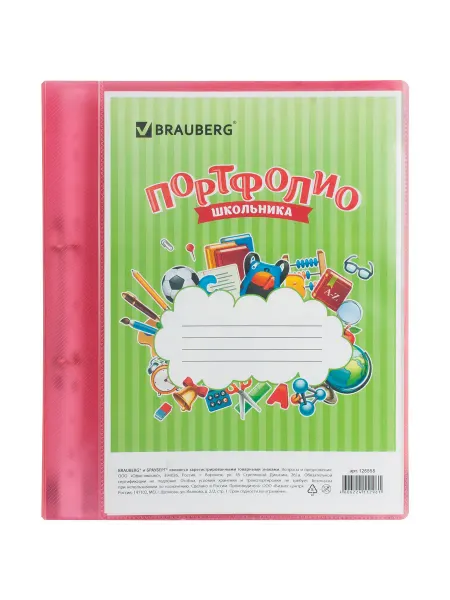 Brauberg Набор 5 шт Папка для портфолио школьника 2 кольца