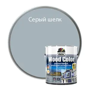 Декоративный кроющий антисептик Dufa Wood Color цвет лунная ночь 2.5 л