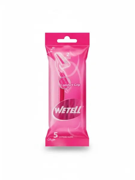 Женская бритва WETELL Comfort Grip, 2 лезвия, 5 шт
