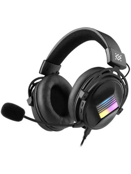 DEFENDER Игровые наушники Flux черный, RGB, провод 2 м