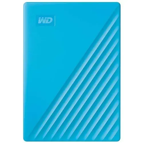Western Digital 2 ТБ Внешний жесткий диск My Passport (WDBYVG0020BBL-WESN), Пластик, голубой
