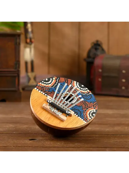 Со скидкой Калимба круглая 16 см, музыкальный инструмент