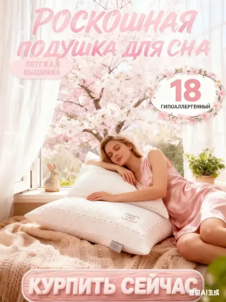 Подушки 50*70 для сна мягкая тесто