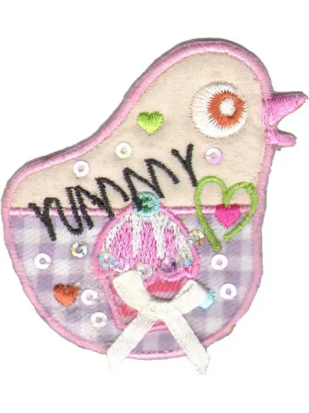 HKM Термоаппликация Птичка, 8х5см, 1шт