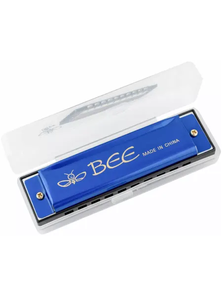 Bee Music Губная гармоника, C, корпус пластик, DF10A-1 BLUE