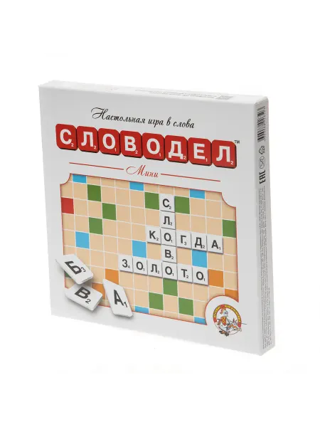 ДЕСЯТОЕ КОРОЛЕВСТВО Игра настольная "Словодел. Мини" (картон) бел