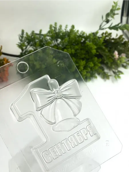 AnyMolds 1 сентября колокольчик форма пластиковая для мыла и шоколада
