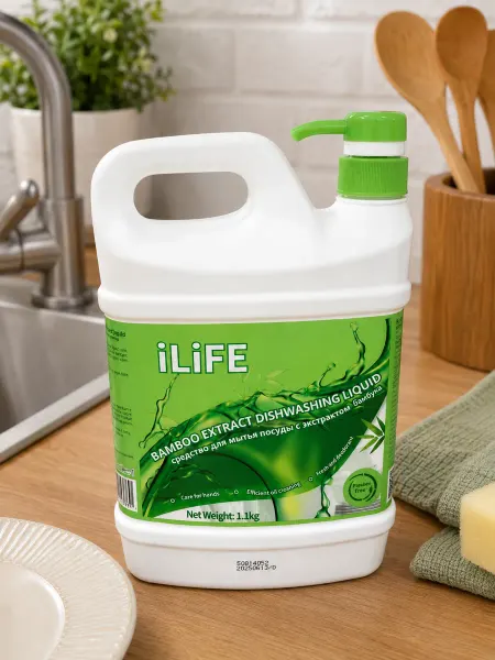 ILife, GreenLeaf Средство для мытья посуды iLiFE с экстрактом бамбука 1.1л