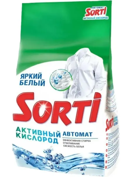 SORTI Стиральный порошок Активный кислород, 2.4 кг