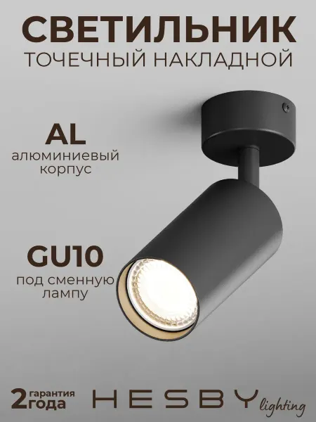 Hesby Lighting Спот светильник Hesby Focus HSBL_0089 IP20, 35Вт, чёрный