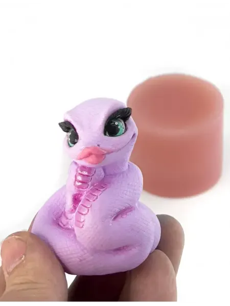 Самоварочка Змейка Энджи форма силиконовая 3D для мыла и шоколада