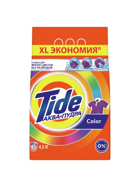 TIDE Порошок стиральный Аква-Пудра Color 4,5 кг