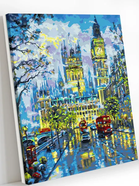 Art on Canvas Лондонский дворец Картина по номерам на холсте 40х50 см