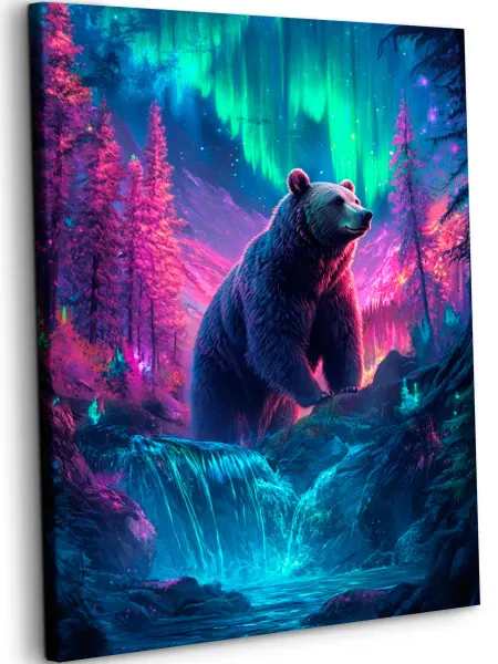 Art on Canvas Медведь Картина по номерам на холсте 40х50 см