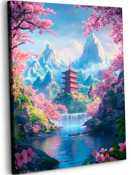 Art on Canvas Храм у реки Картина по номерам на холсте 40х50 см