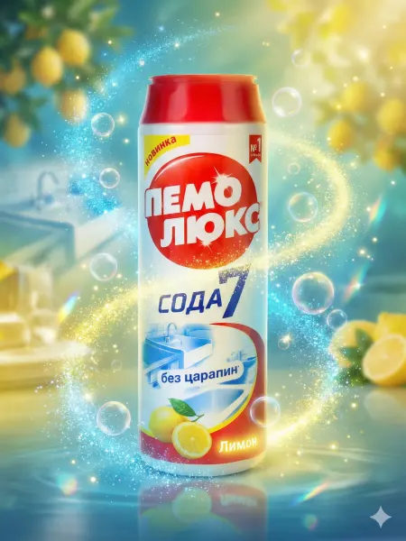 Пемолюкс Чистящее средство Лимон 480г