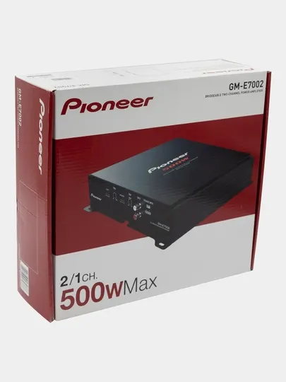 Стерео усилитель звука Pioneer GM-E7002 для авто, 2-канальный, 500 Вт