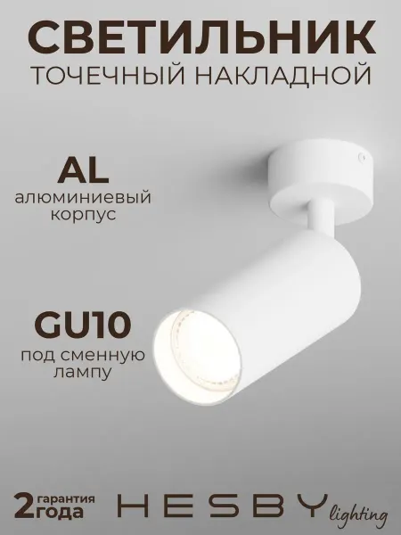 Hesby Lighting Спот светильник Hesby Focus HSBL_0116 IP20, 50Вт, белый