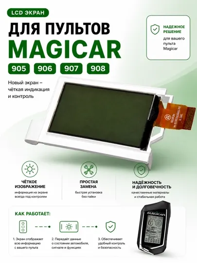 Экран сигнализации для автомобиля 905, 906, 907, 908