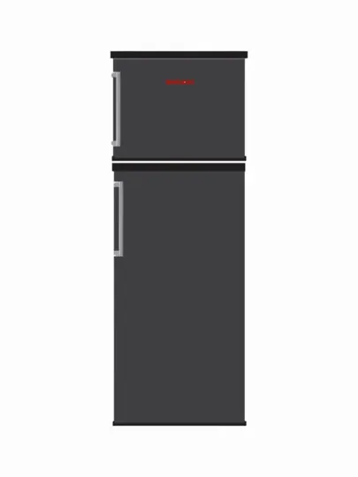 Холодильник SHIV341DD черный матовый, 265 л, 2-камерный, нижняя морозилка