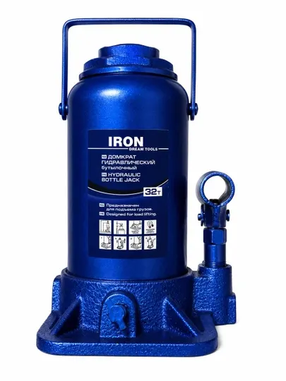 Домкрат гидравлический бутылочный 2-100т IRON