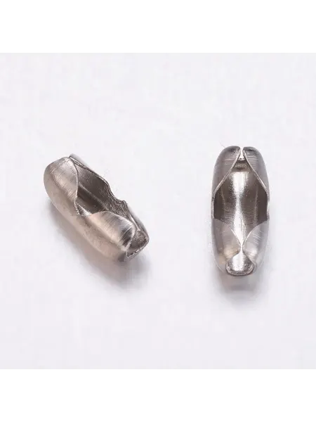 Sharmori Застежка для цепочки с шариками 2-2.4мм, 7х3мм, 50 шт