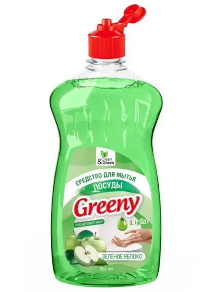 Clean&Green Средство для мытья посуды Яблоко 500мл