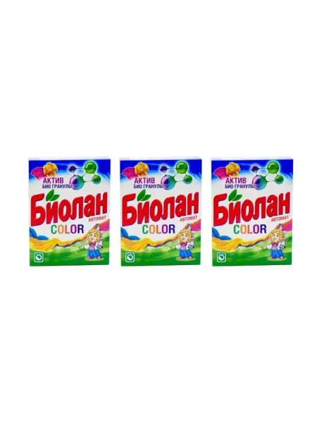 БИОЛАН Стиральный порошок Color 350 гр 3 шт