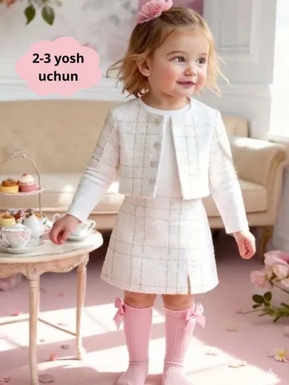 Детские гольфы с бантиком, для весеннего образа, для девочек 2-3 лет