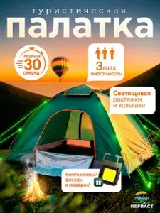 Палатка туристическая, треккинговая, 2-3 местная, Refract