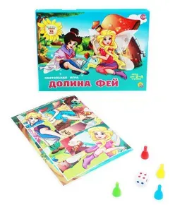 Настольная игра "Долина Фей Рыжий Кот", для развития логики и моторики, 2-4 участника