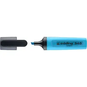 Текстовыделитель edding 345, заправляемый, скошенный наконечник, 2-5 мм Голубой
